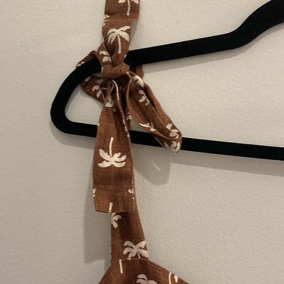 Faherty Linen Maxi Dress Palm Trees XL - Picture 2 of 7